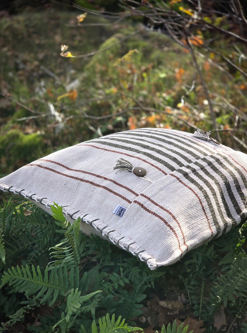 Cushion Cover Finnveden 50 x 50 Off White/Green