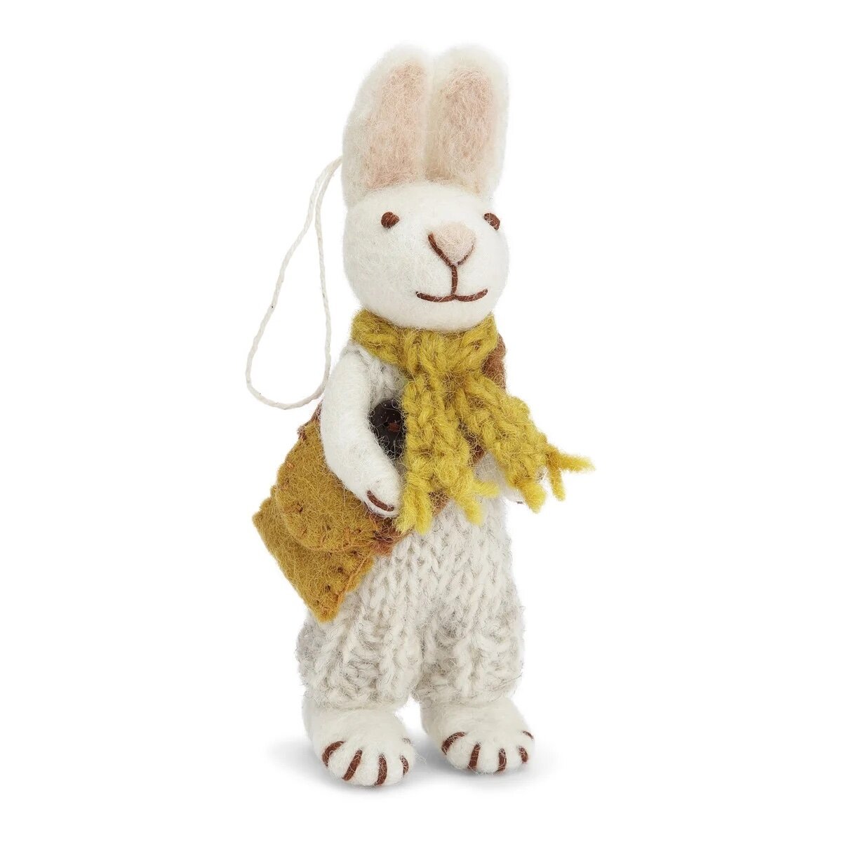 White Bunny w. Scarf & Pants