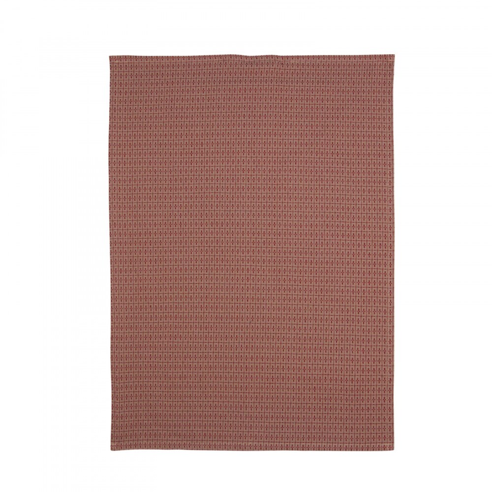 Tea Towel Sissel Red/Linen