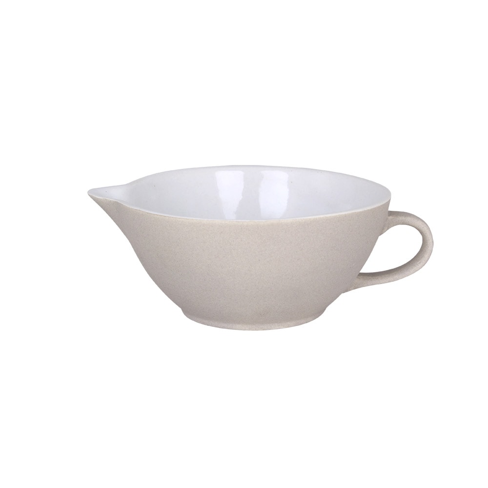 Bowl w. Spout and Handle Einar White Small