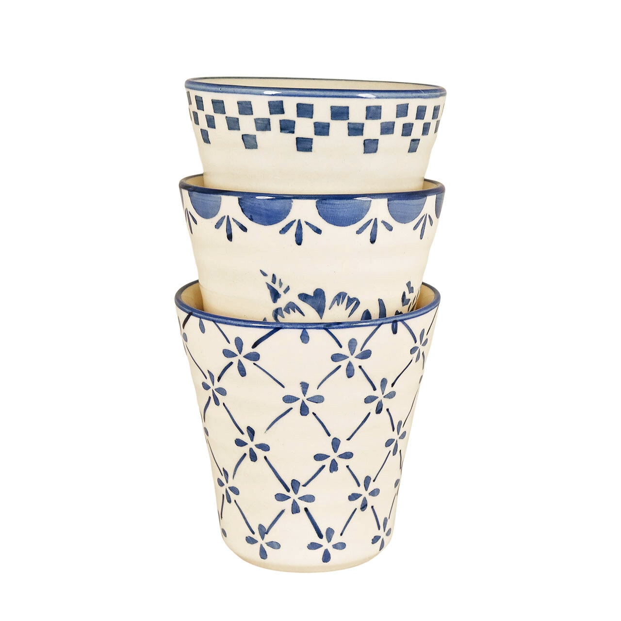 Latte Mug Marion Square Blue