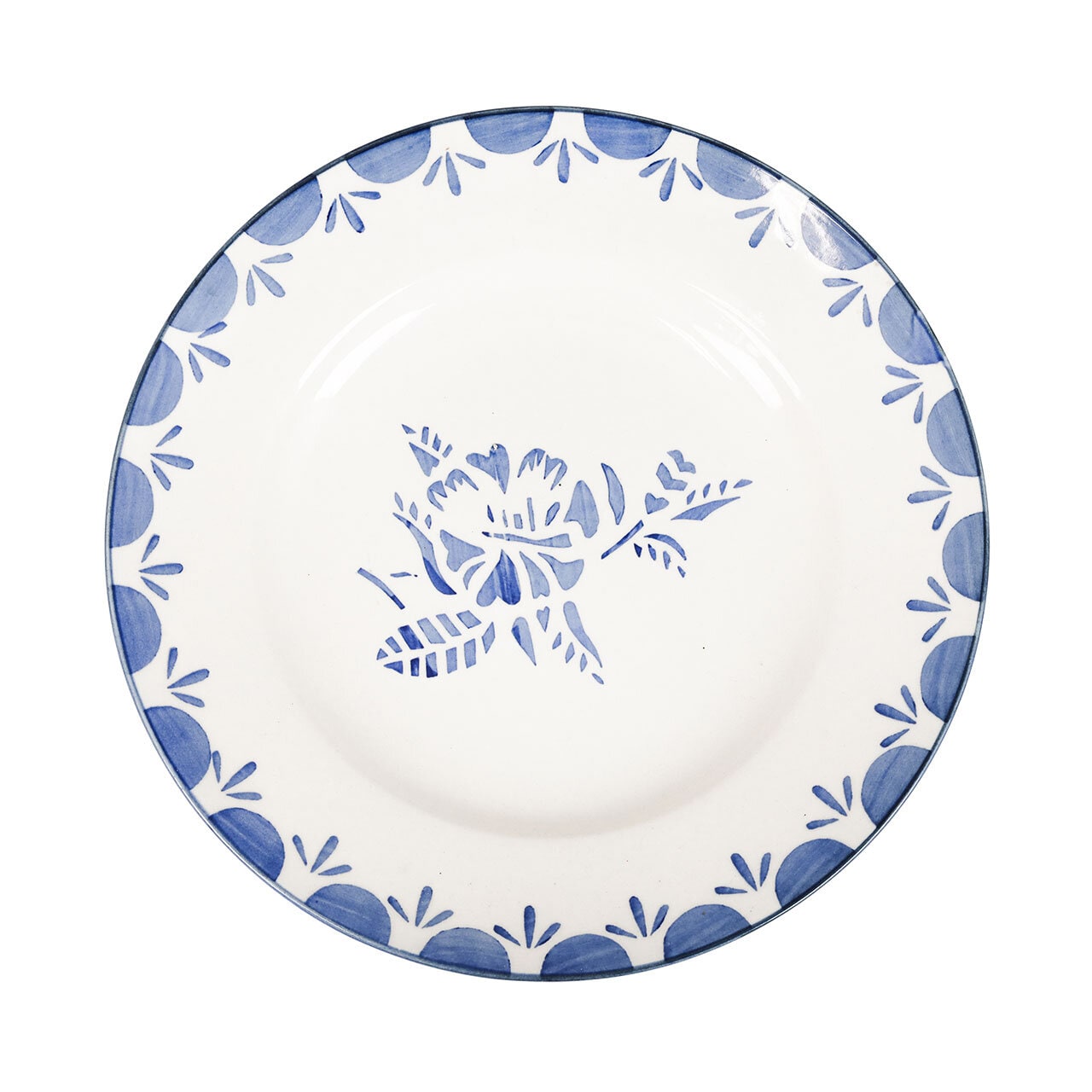 Small Plate Marion Flower Blue