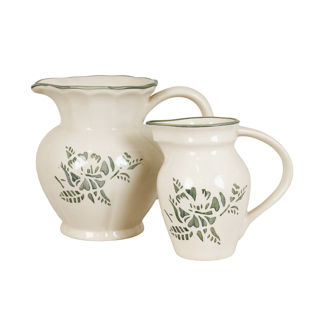 Small Jug Marion Flower Green