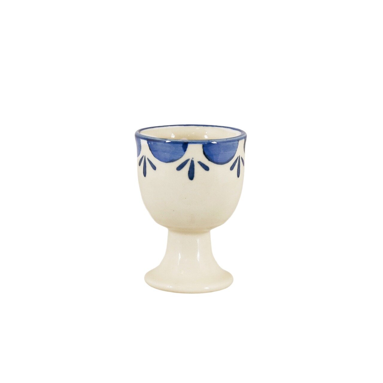 Egg Cup Marion Flower Blue