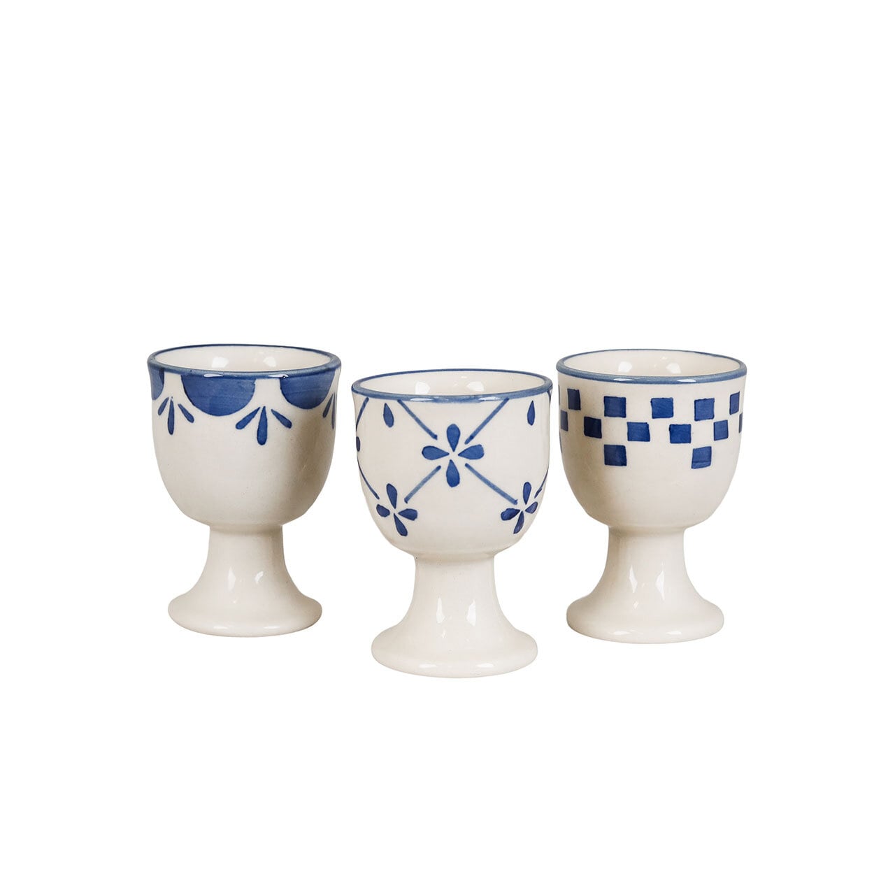 Egg Cup Marion Flower Blue