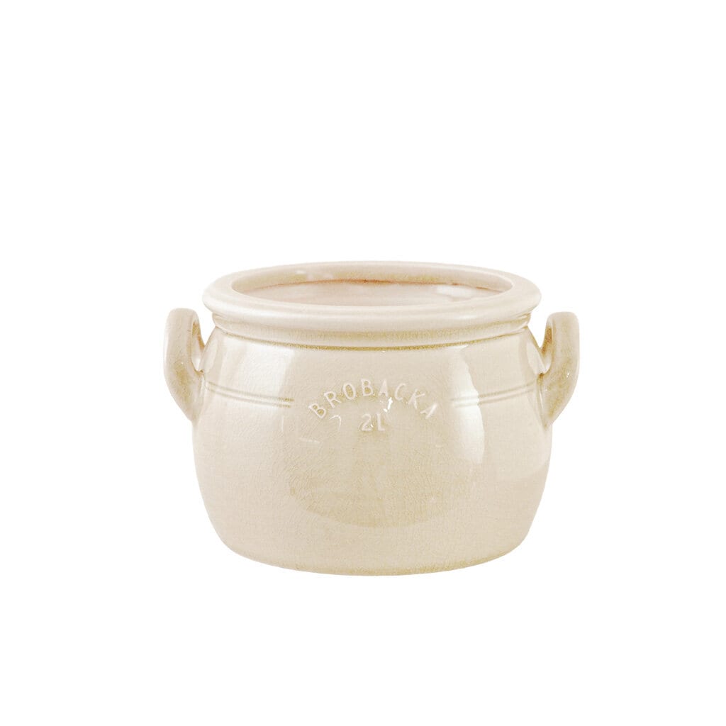 Pot Brobacka 2L Cream White Low