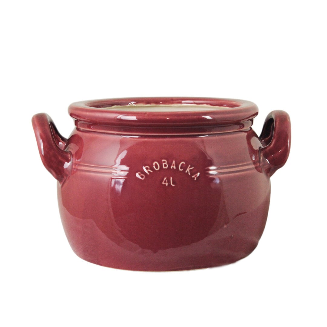 Pot Brobacka 4L Burgundy Low
