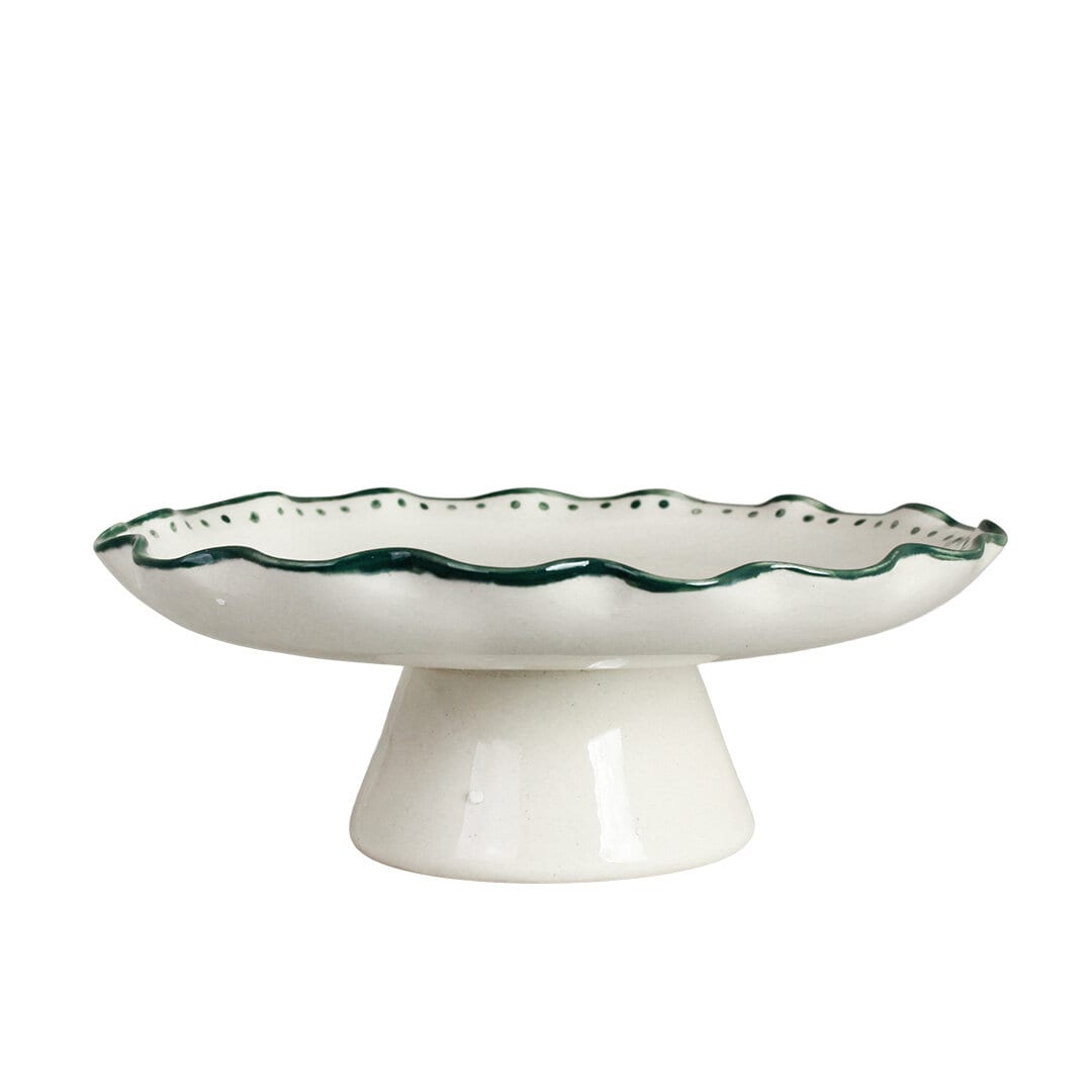 Ceramic Platter on Foot Melina