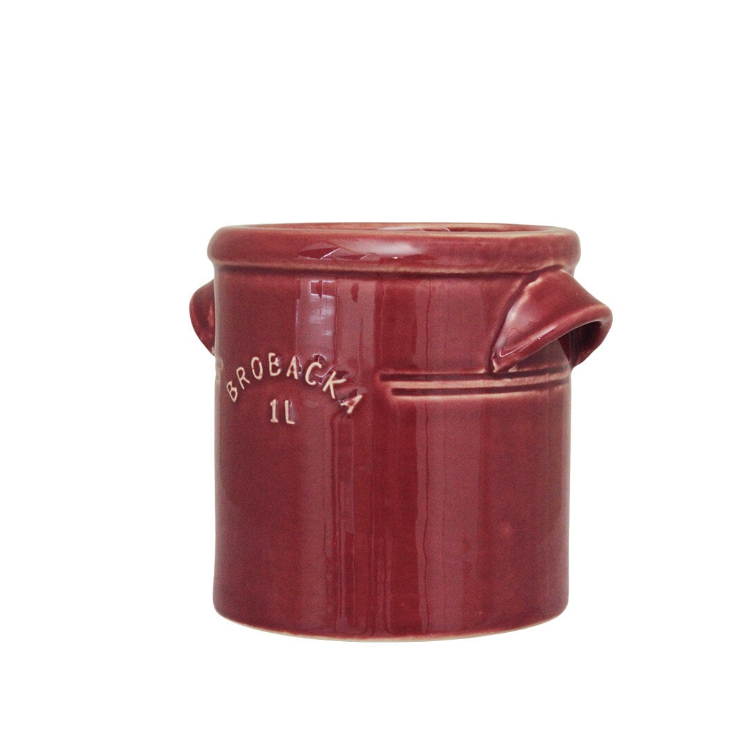 Pot Brobacka 1L Burgundy Straight