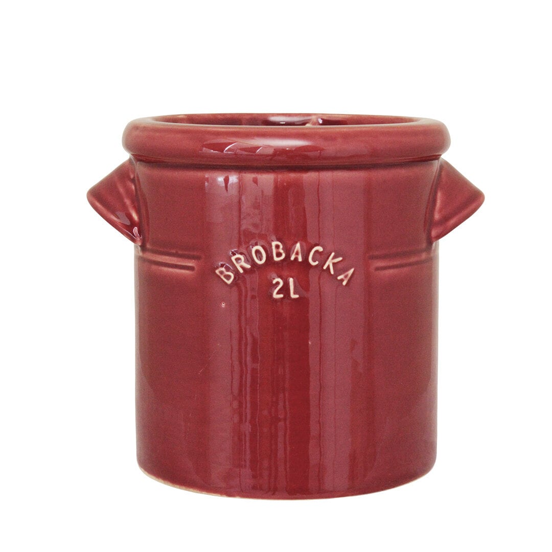 Pot Brobacka 2L Burgundy Straight