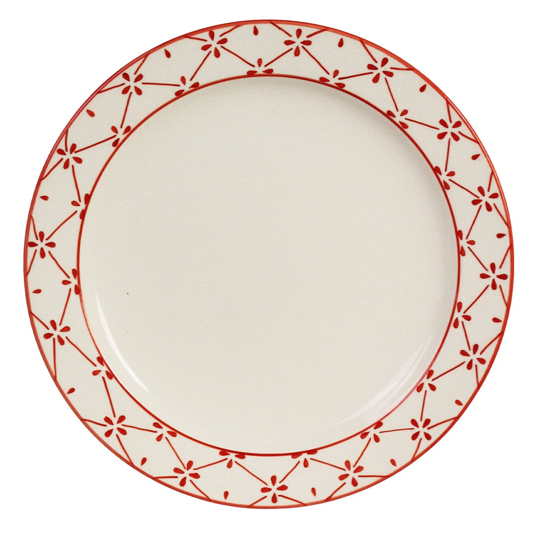Plate Marion Clover Red