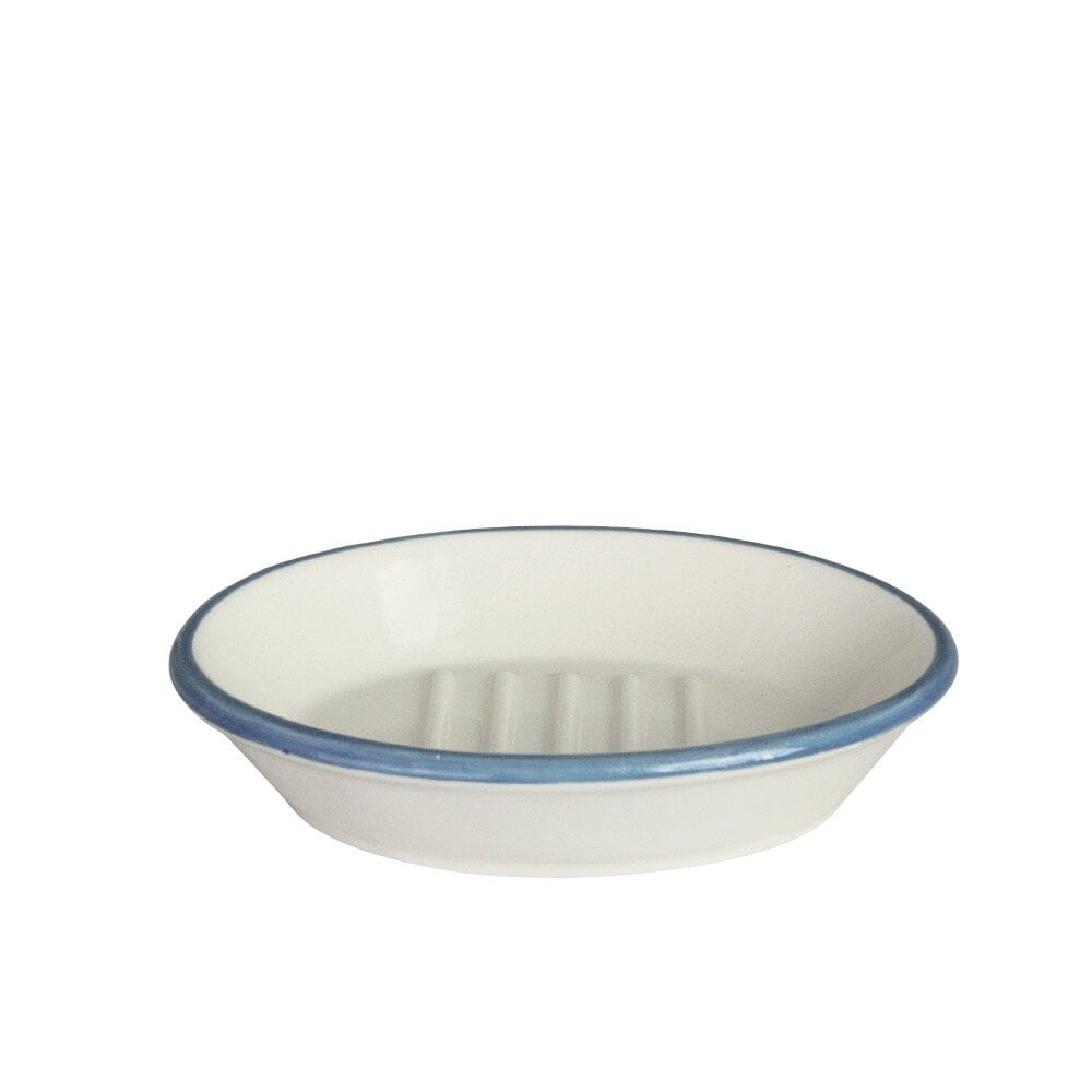 Soap Dish Edith - Blue, Cream White