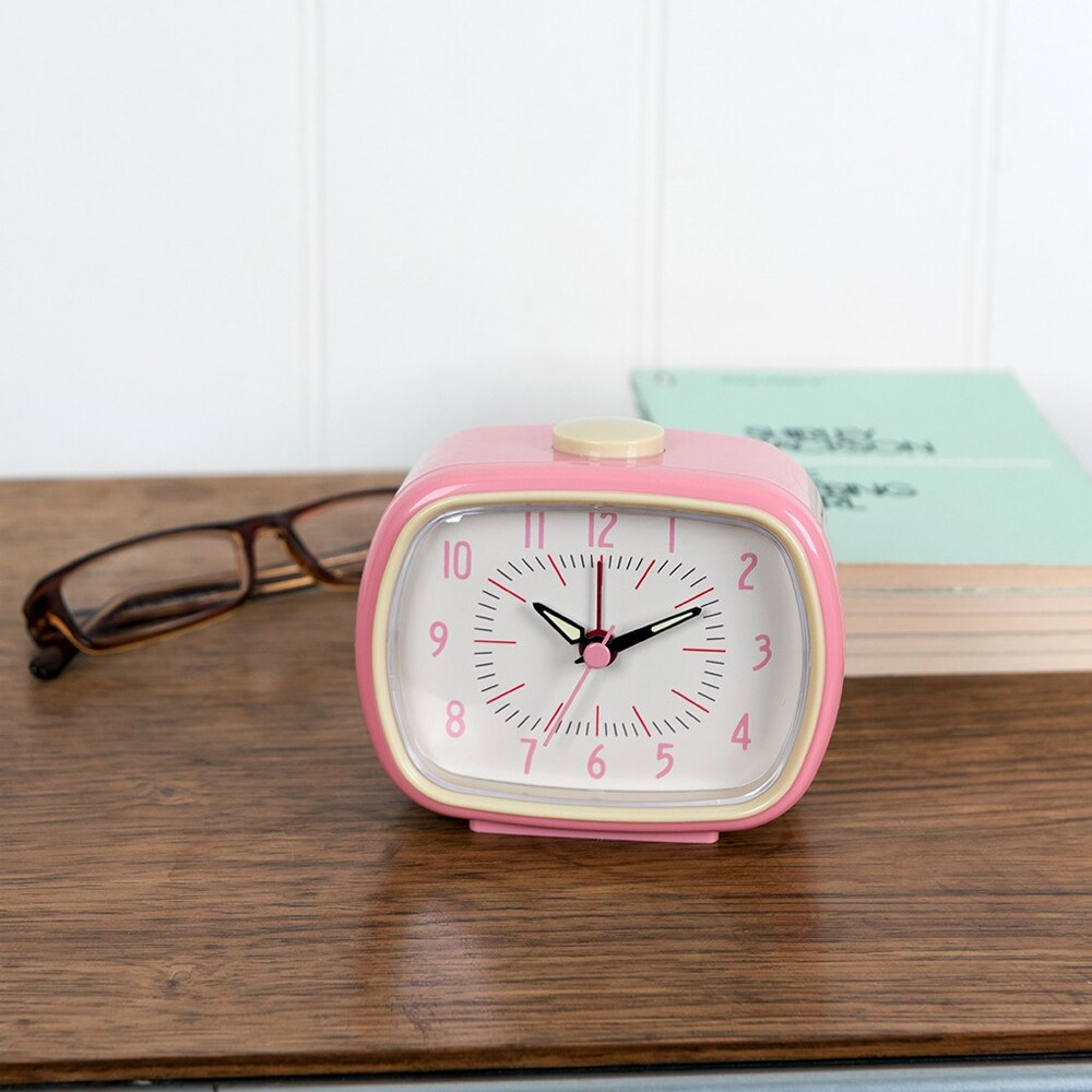 Pink Retro Alarm Clock