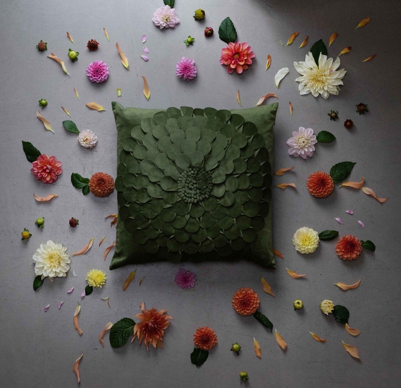 Cushion Cover Cilla Dark Green
