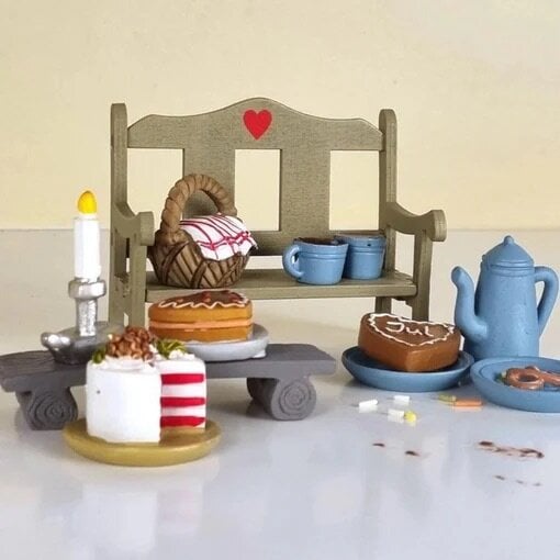 Wooden Bench for Elf Door