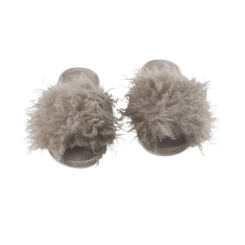 Slippers Curly Sand Large