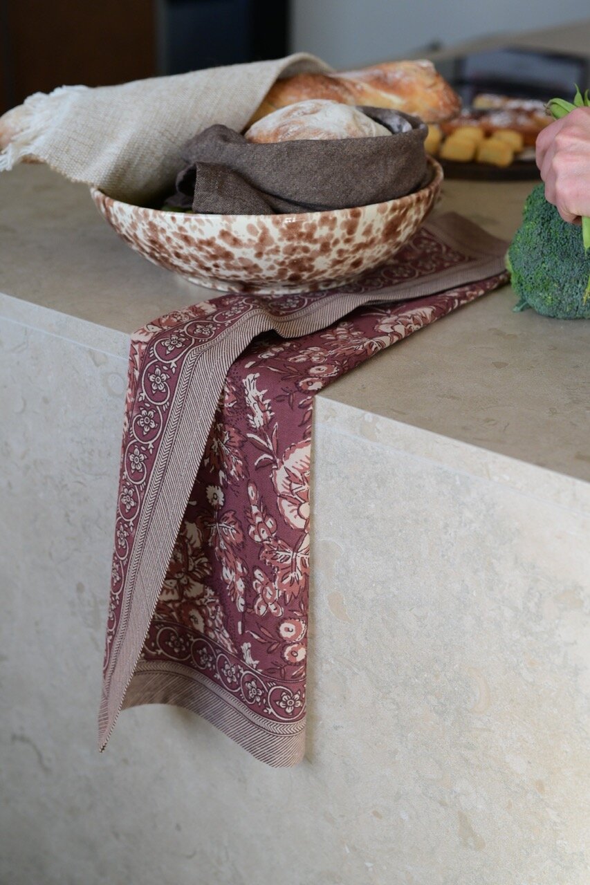Kitchen Towel Sonia Burgundy
