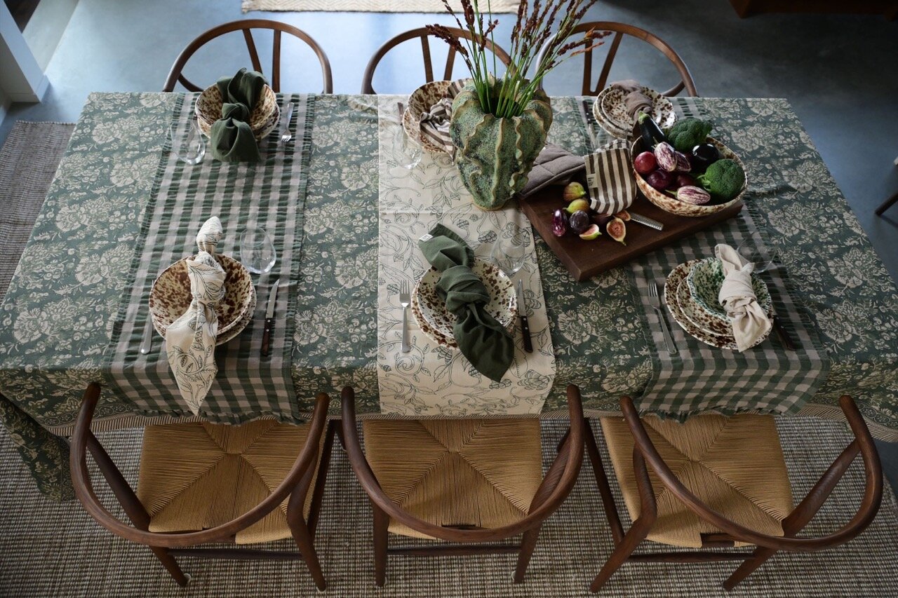 Table Cloth Sonia Dark Green