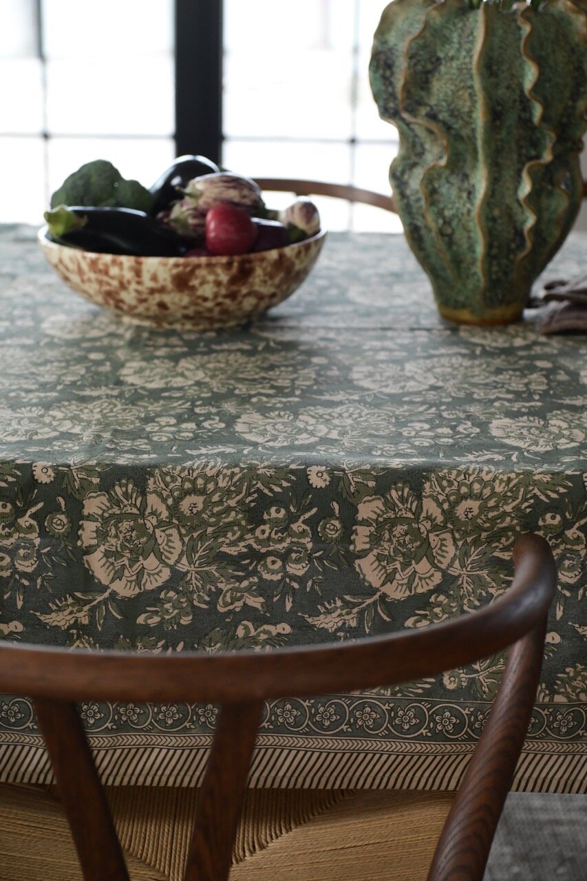 Table Cloth Sonia Dark Green