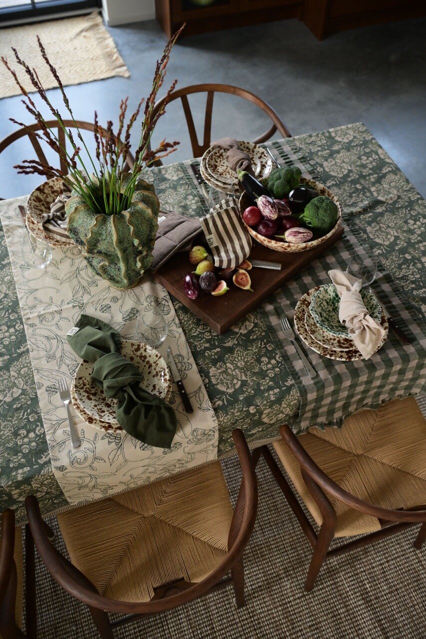 Table Cloth Sonia Dark Green