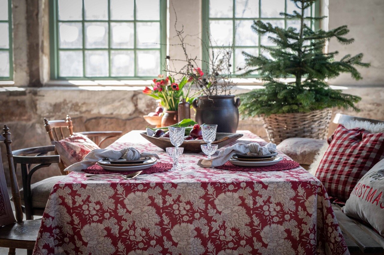 Table Cloth Sonia Red