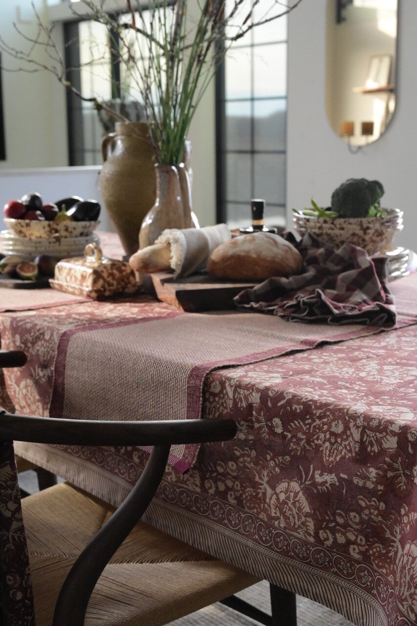 Table Cloth Sonia Burgundy