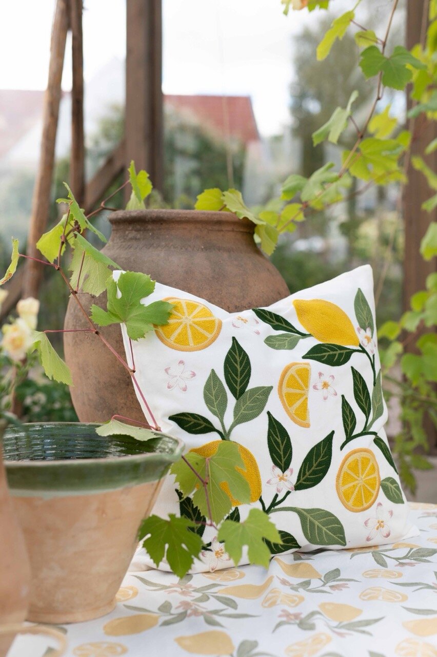 Cushion Cover Lemon Yellow