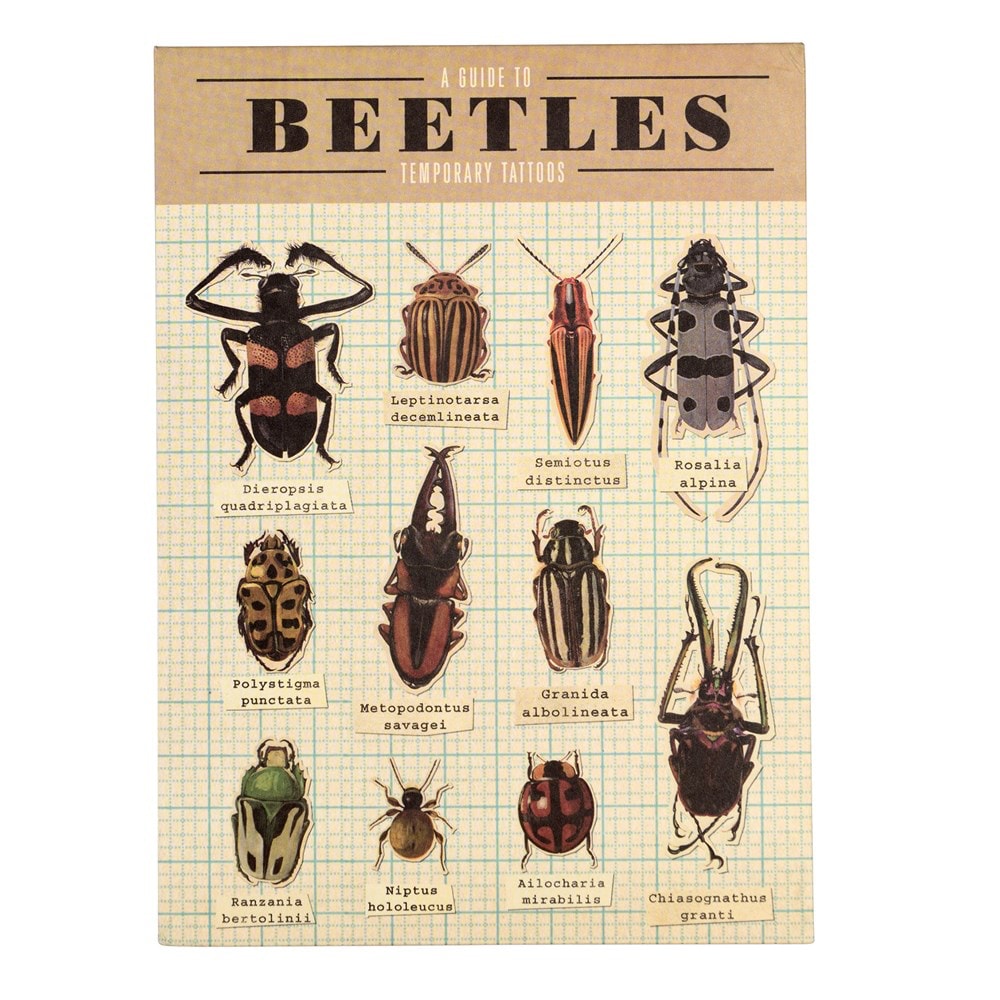 Beetles Temporary Tattoos
