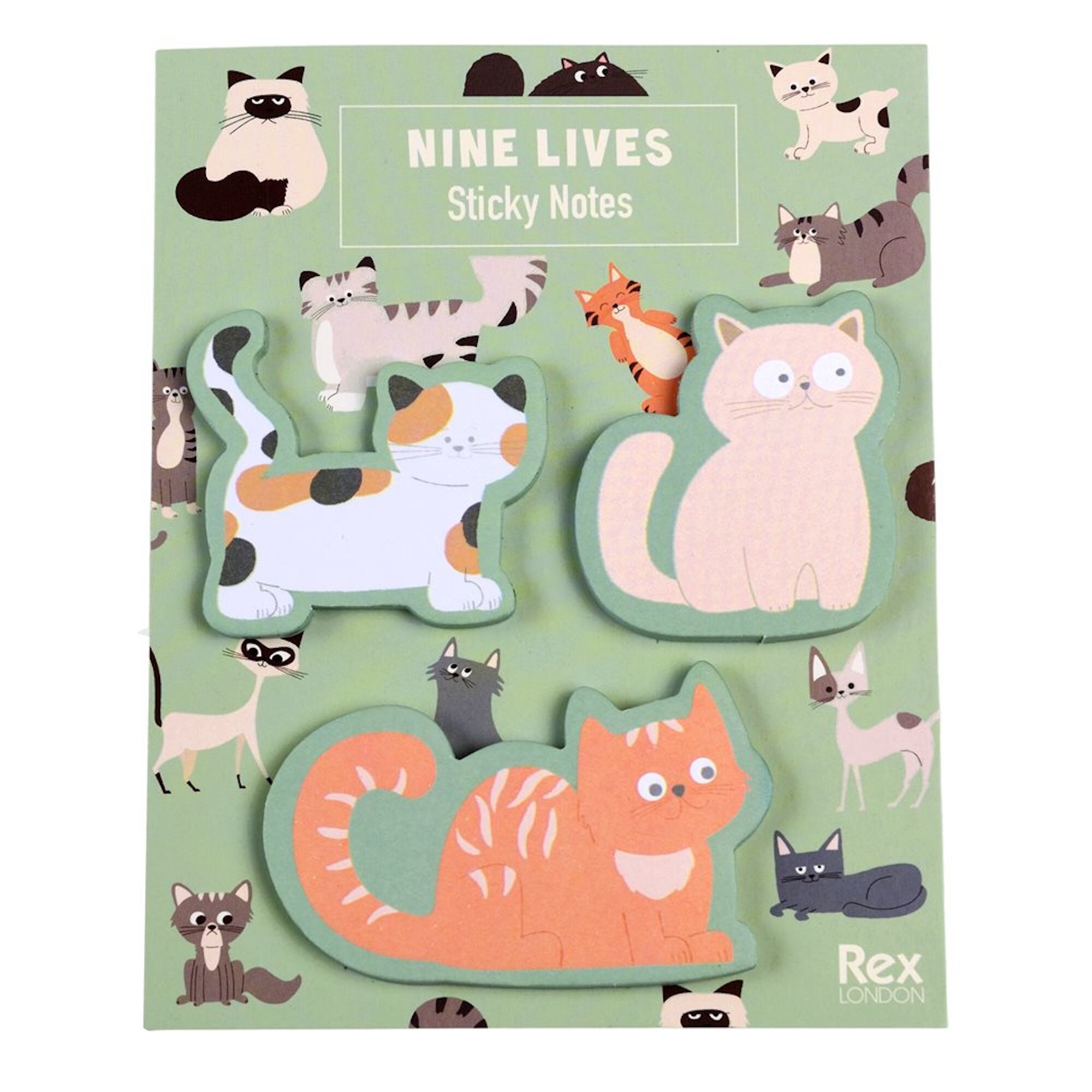 Sticky Notes Cats Nine Lives