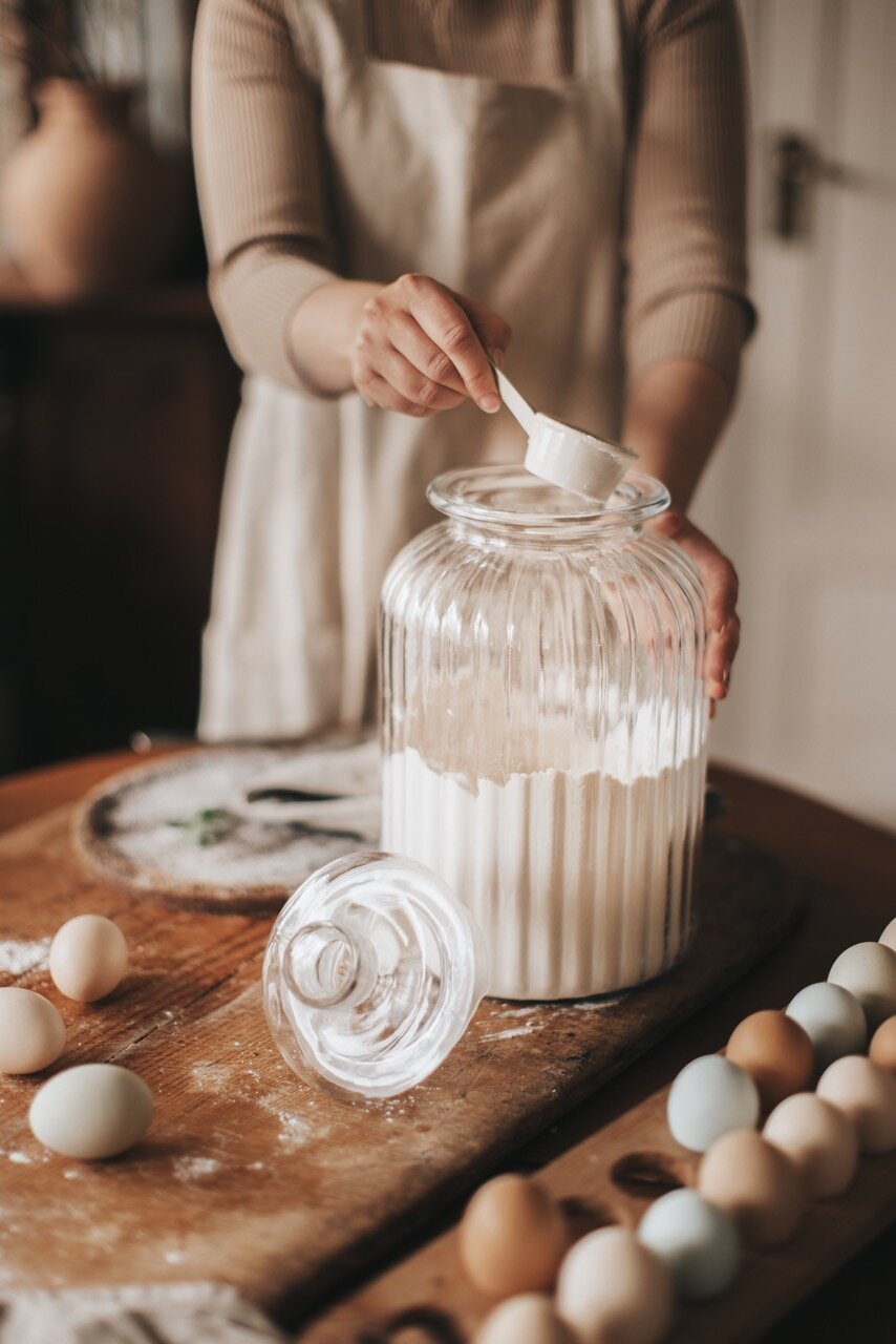 Large Glass Jar w. Lid