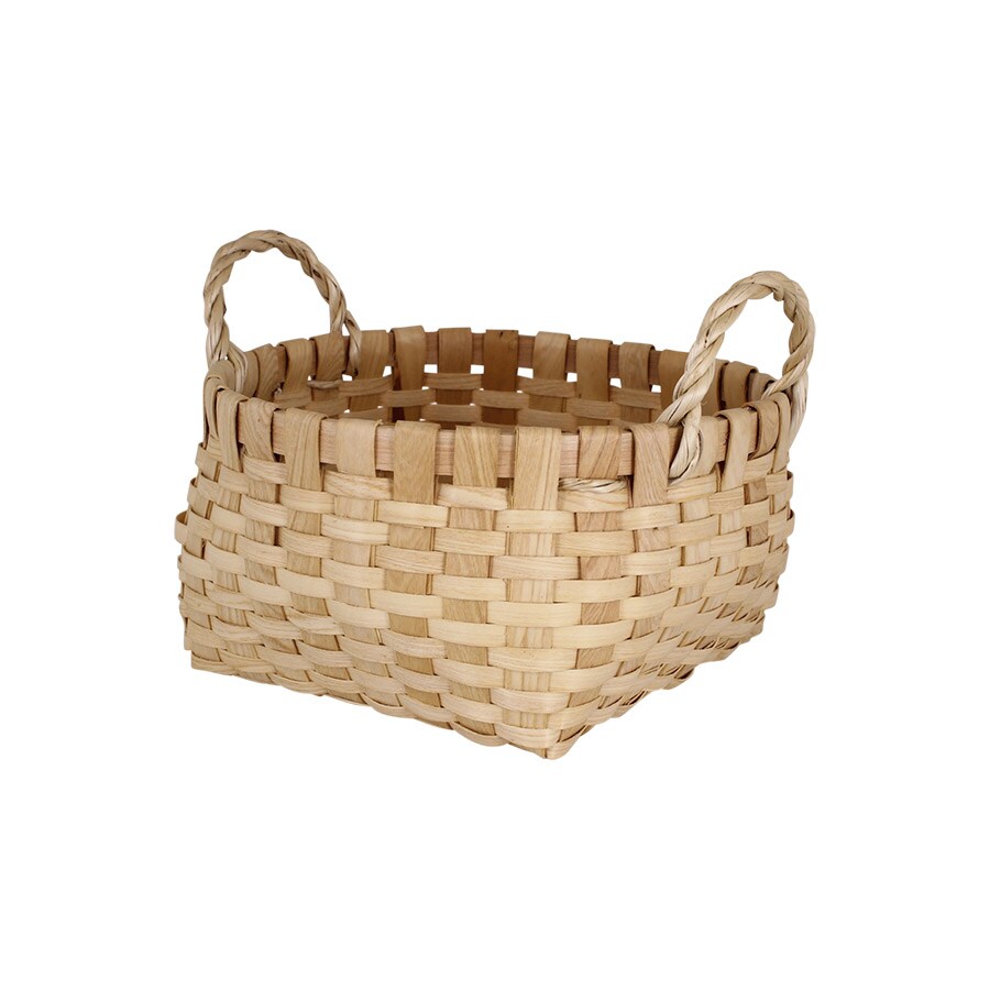 Wood Basket Kerstin Round Nature Large