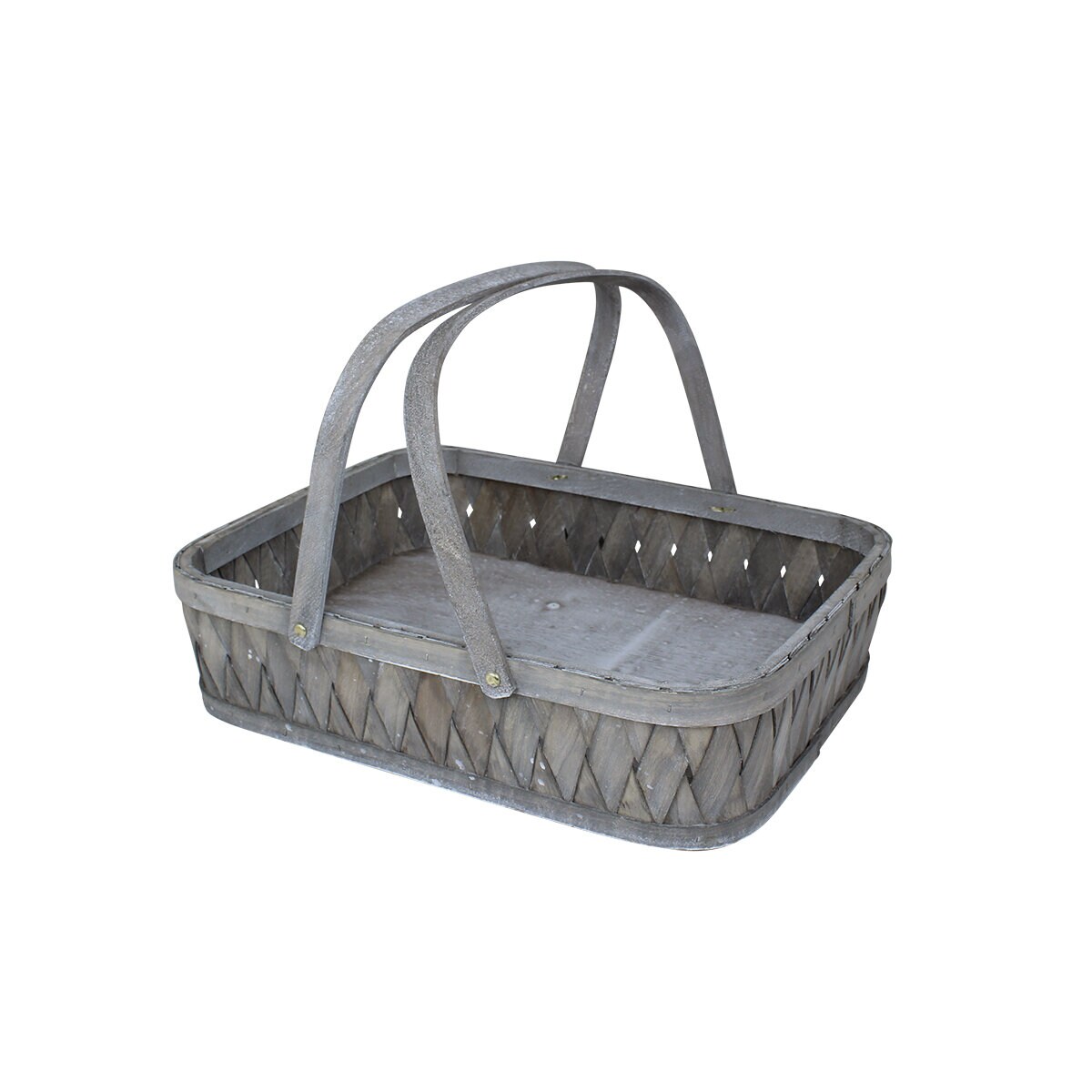 Tray Basket Wood Elsa Grey