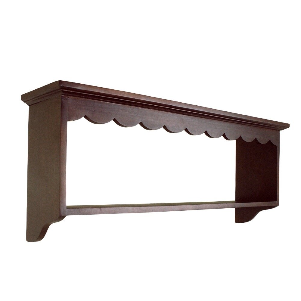 Wooden Wall Shelf Alf - Brown