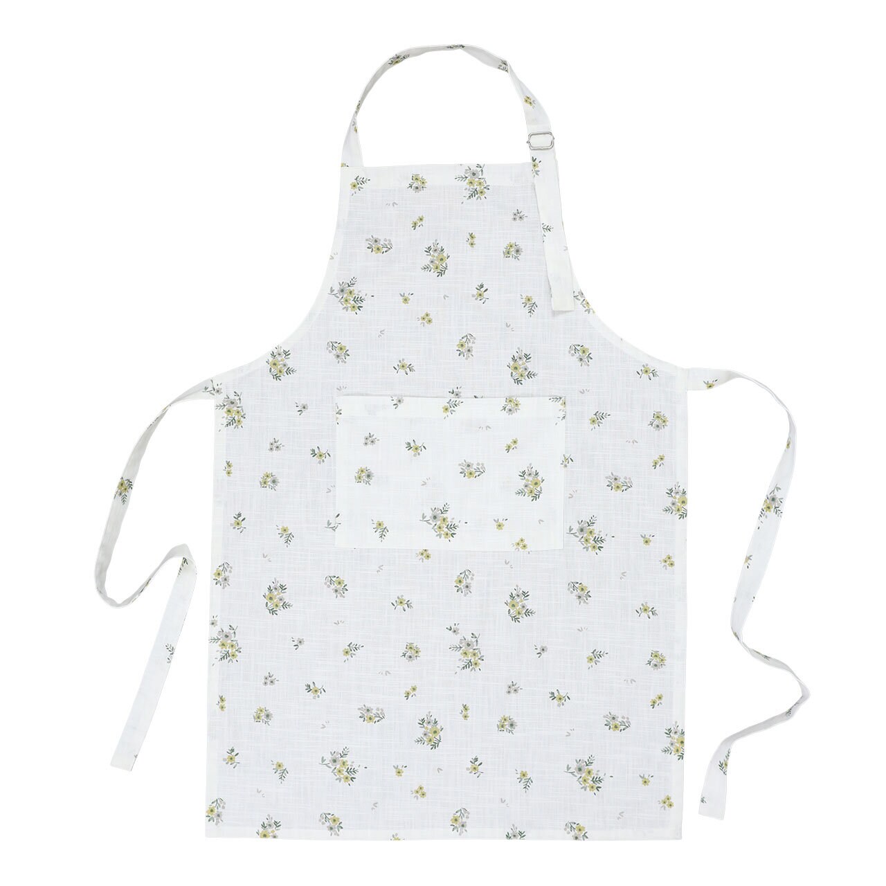 Apron Flora White