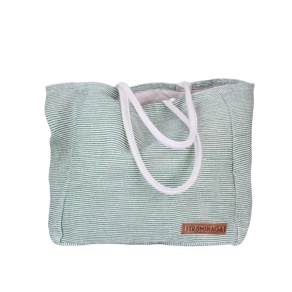 Beach Bag Ester Green/White