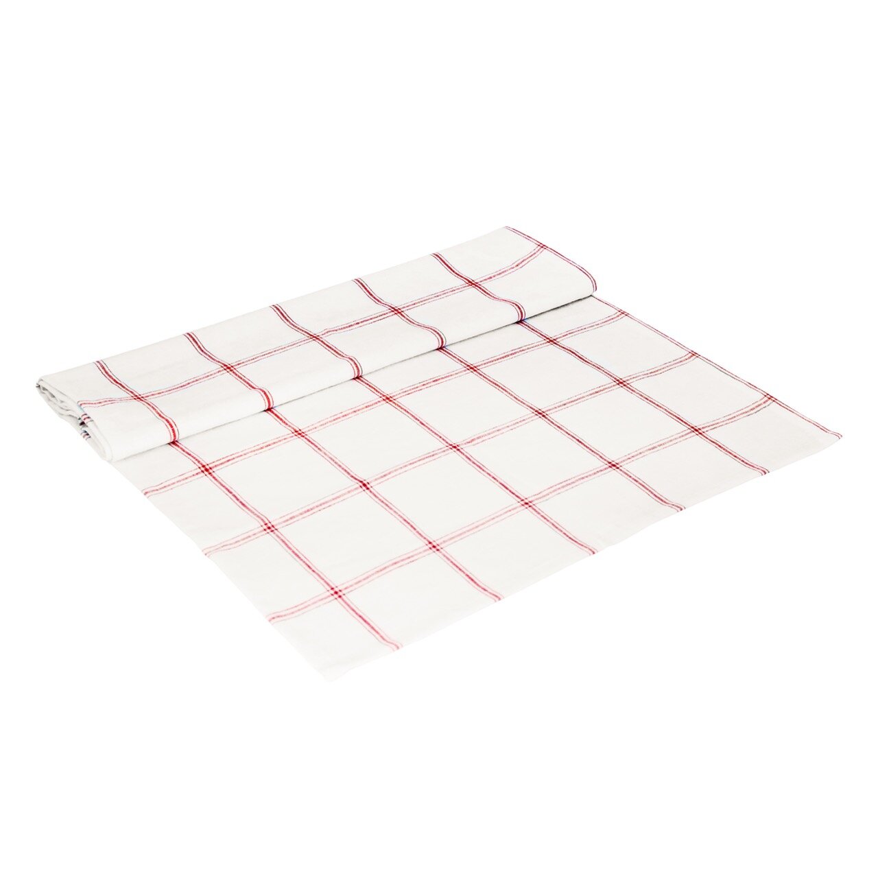 Table Runner Alma White/Red