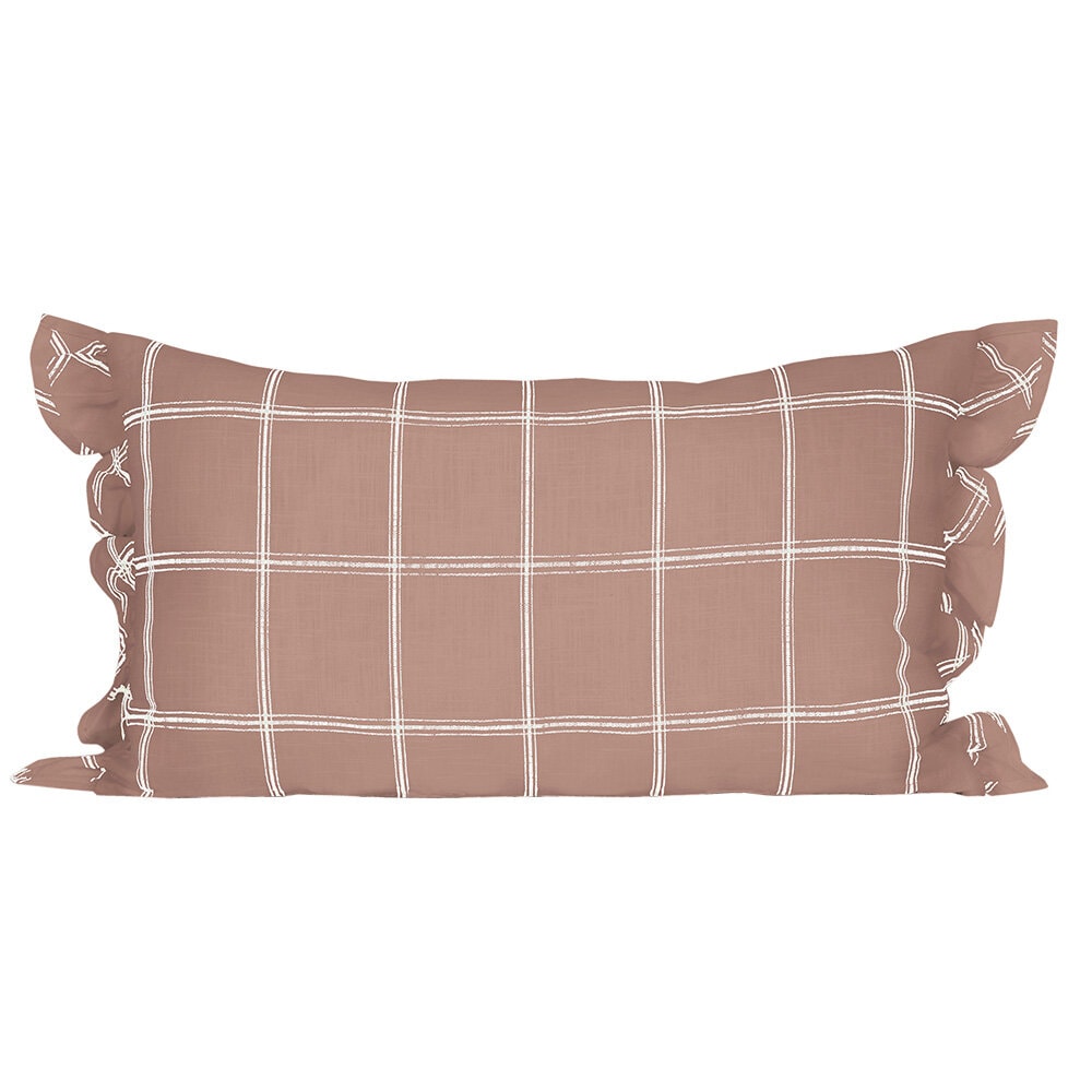 Cushion Cover Alma 40 x 60 Terracotta/White