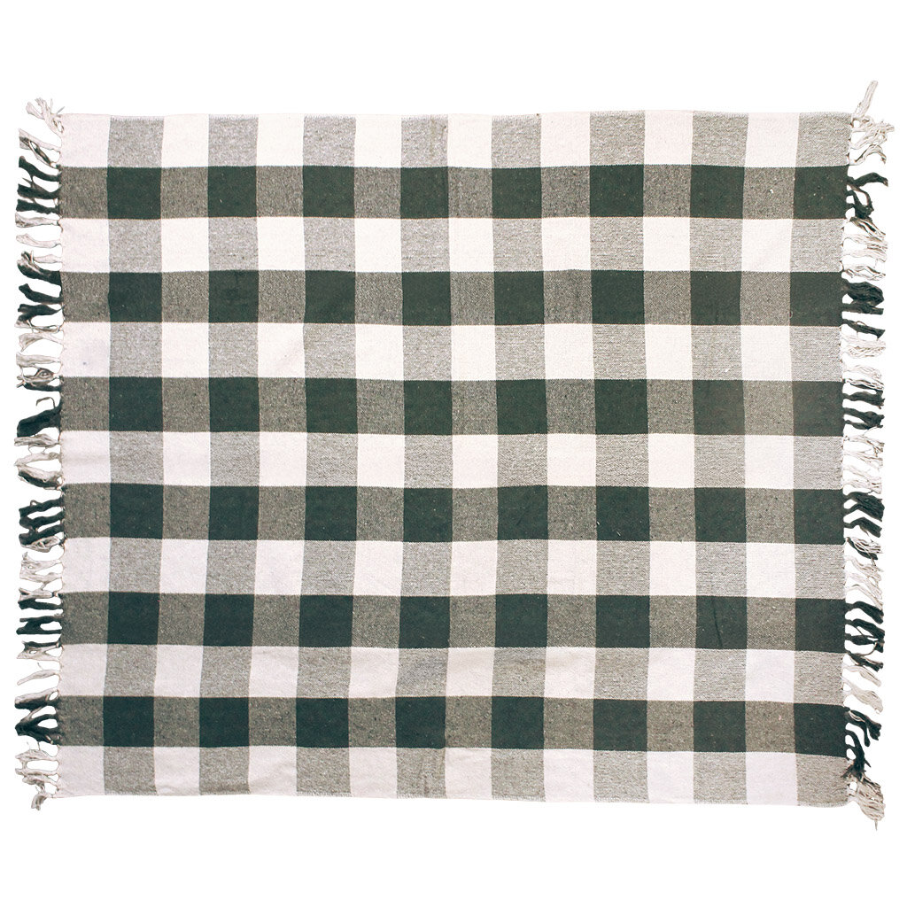 Plaid Stina Green/Off White