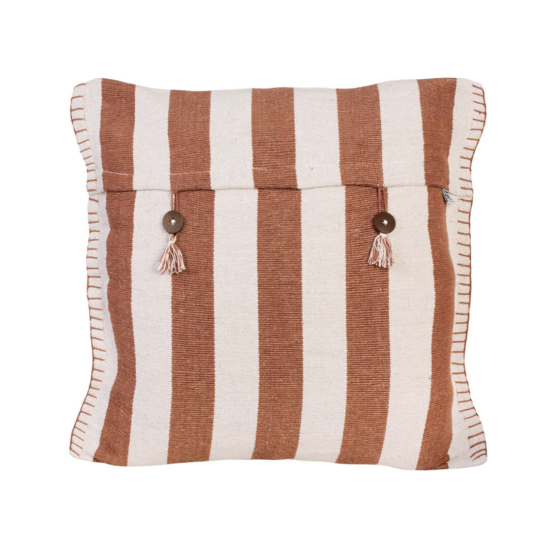 Cushion Cover Risveden 50 x 50 Rust/Off White