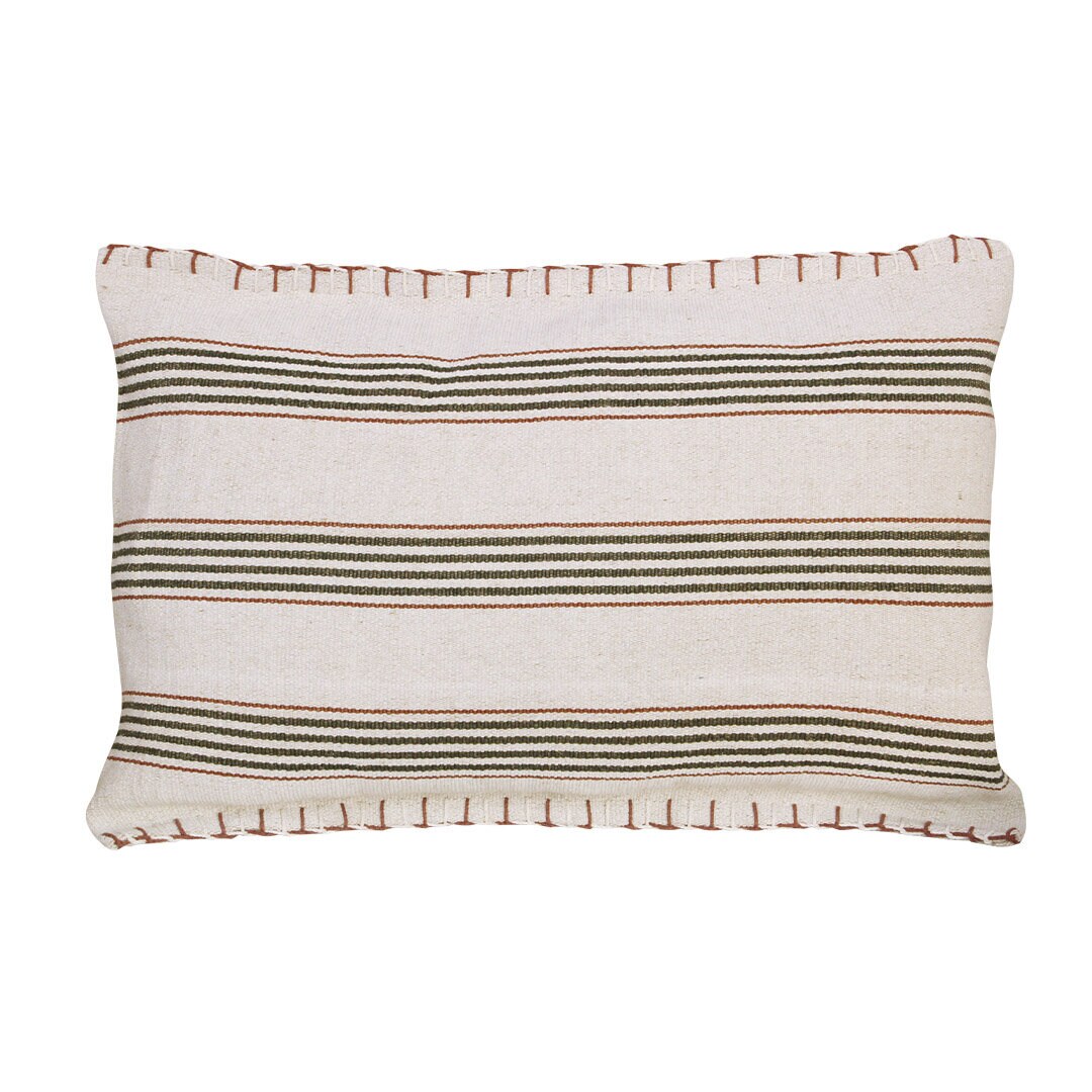 Cushion Cover Holaveden 40 x 60 Off White/Green