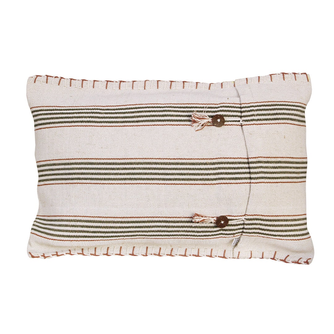 Cushion Cover Holaveden 40 x 60 Off White/Green