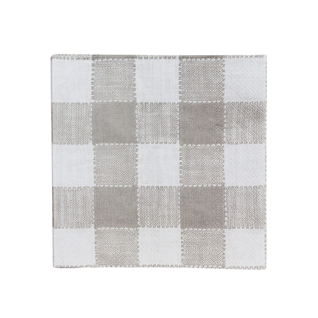 Paper Napkin Ida Square Beige/White