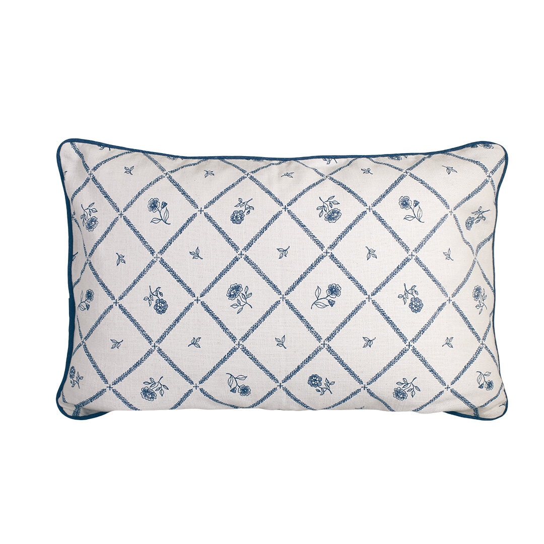 Cushion Cover Lovisa 40 x 60 Blue/White