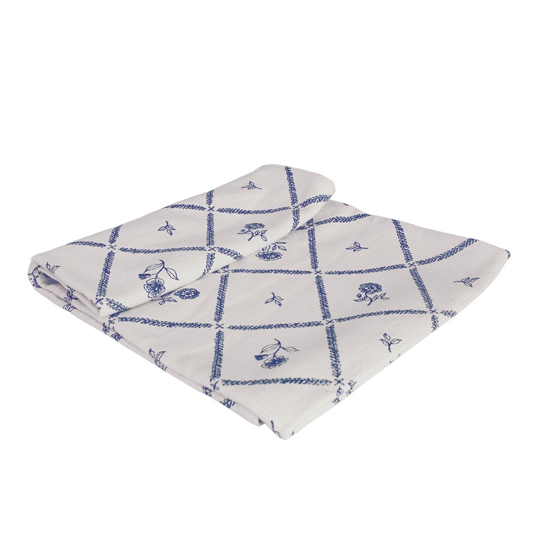 Table Runner Lovisa Blue/White