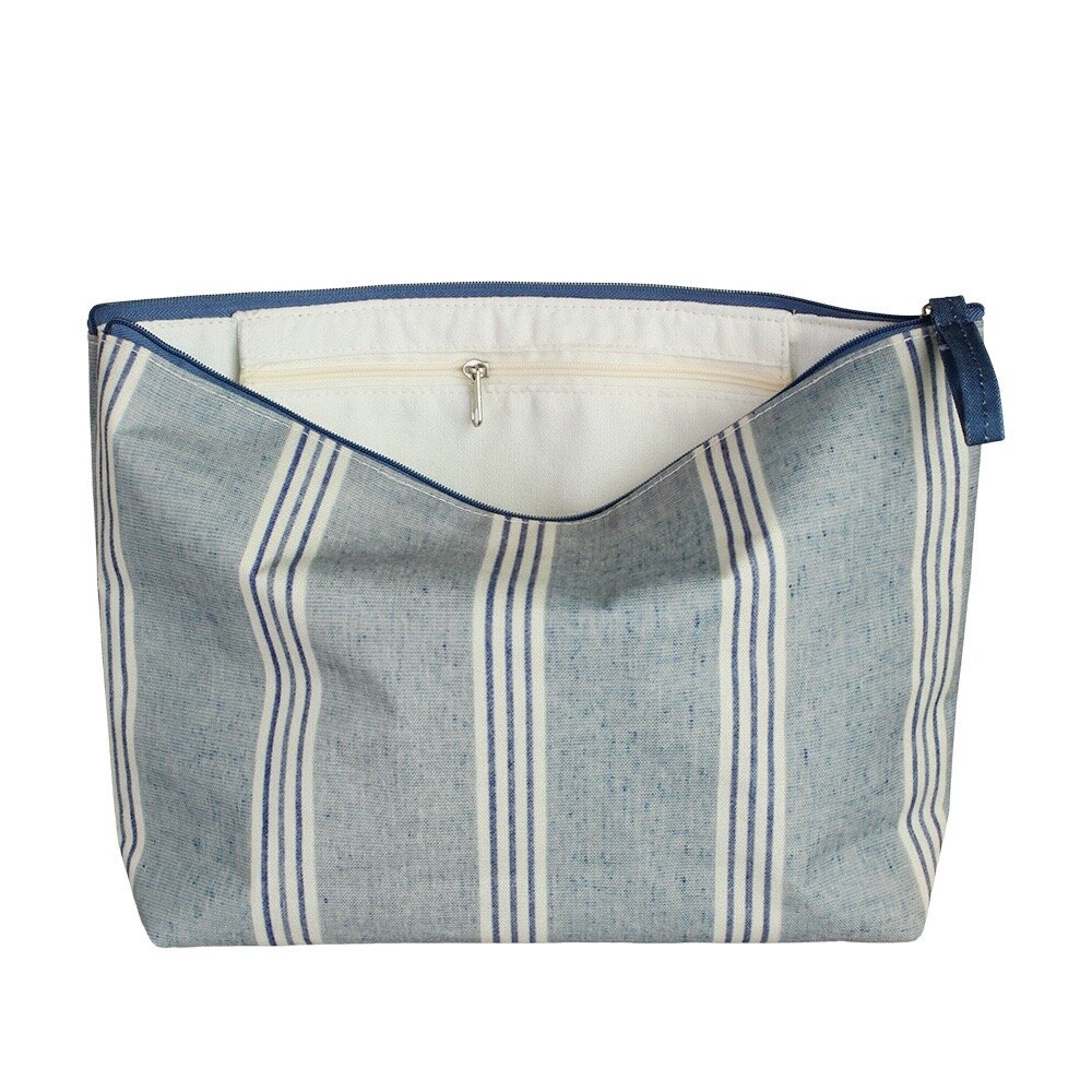 Wash Bag Simona Striped - Blue L