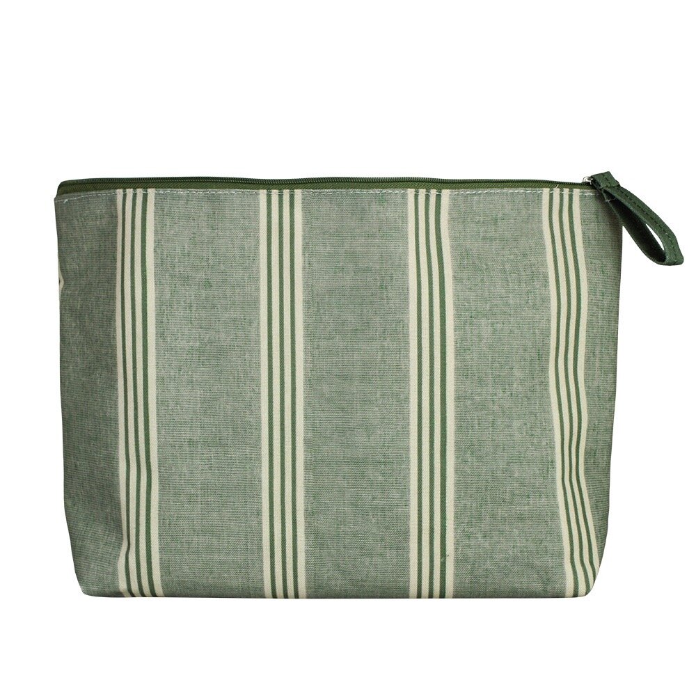 Wash Bag Simona Striped - Green L