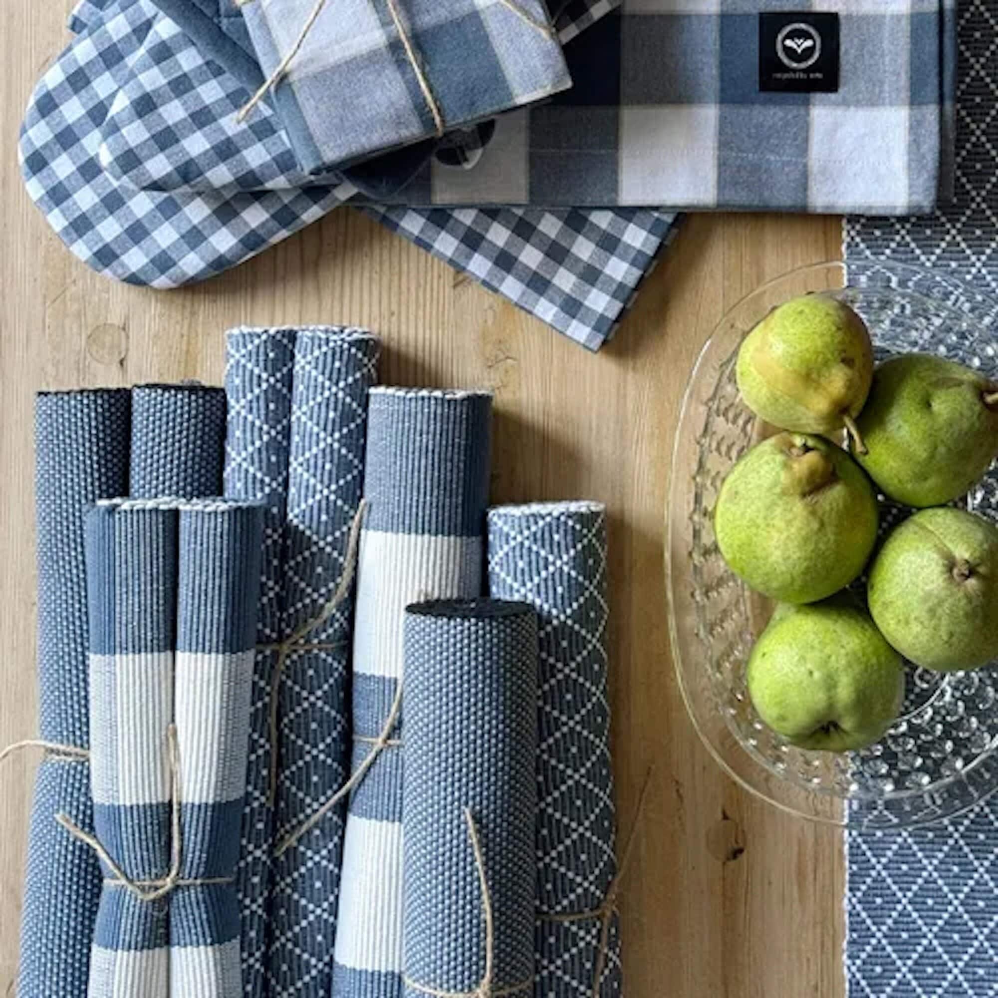 Table Runner Kalle Grey/Blue