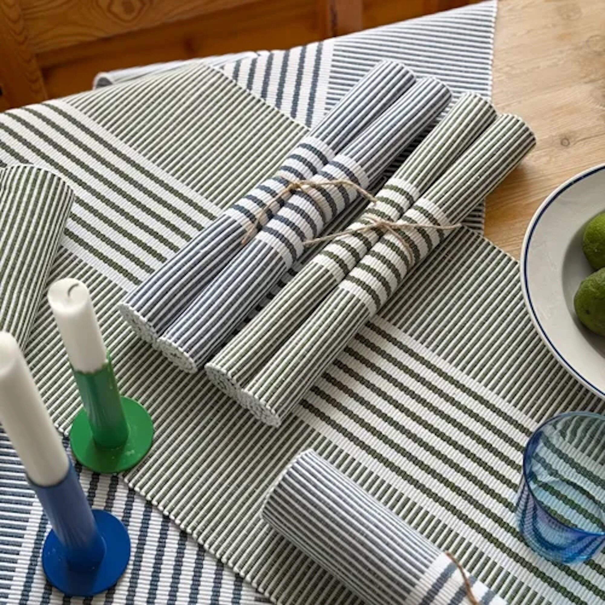 Table Runner Isa Grey/Blue