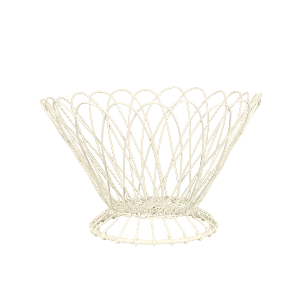 Wire Basket Bowl Offwhite