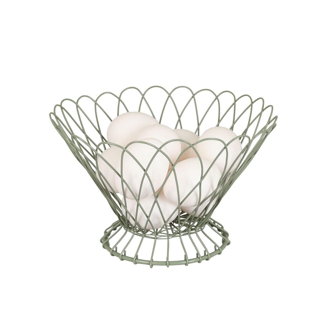 Wire Basket Bowl Green